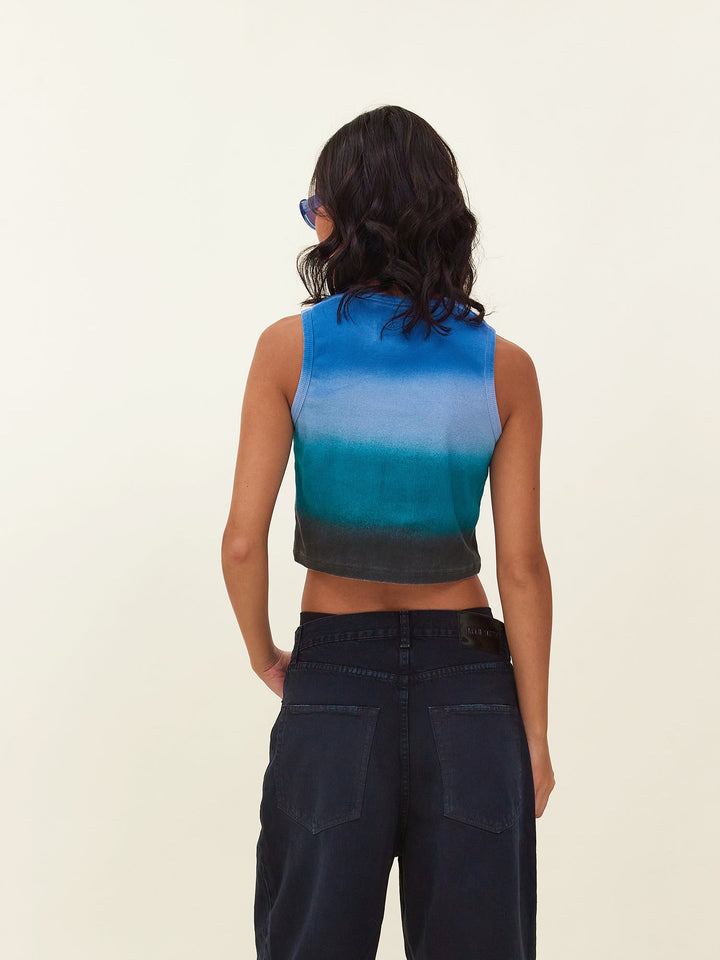 Gradient Cropped Top