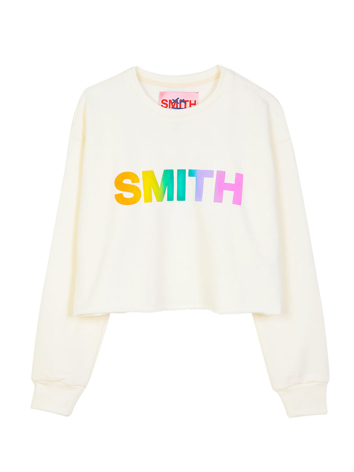 Macaron Cropped Sweatshirt