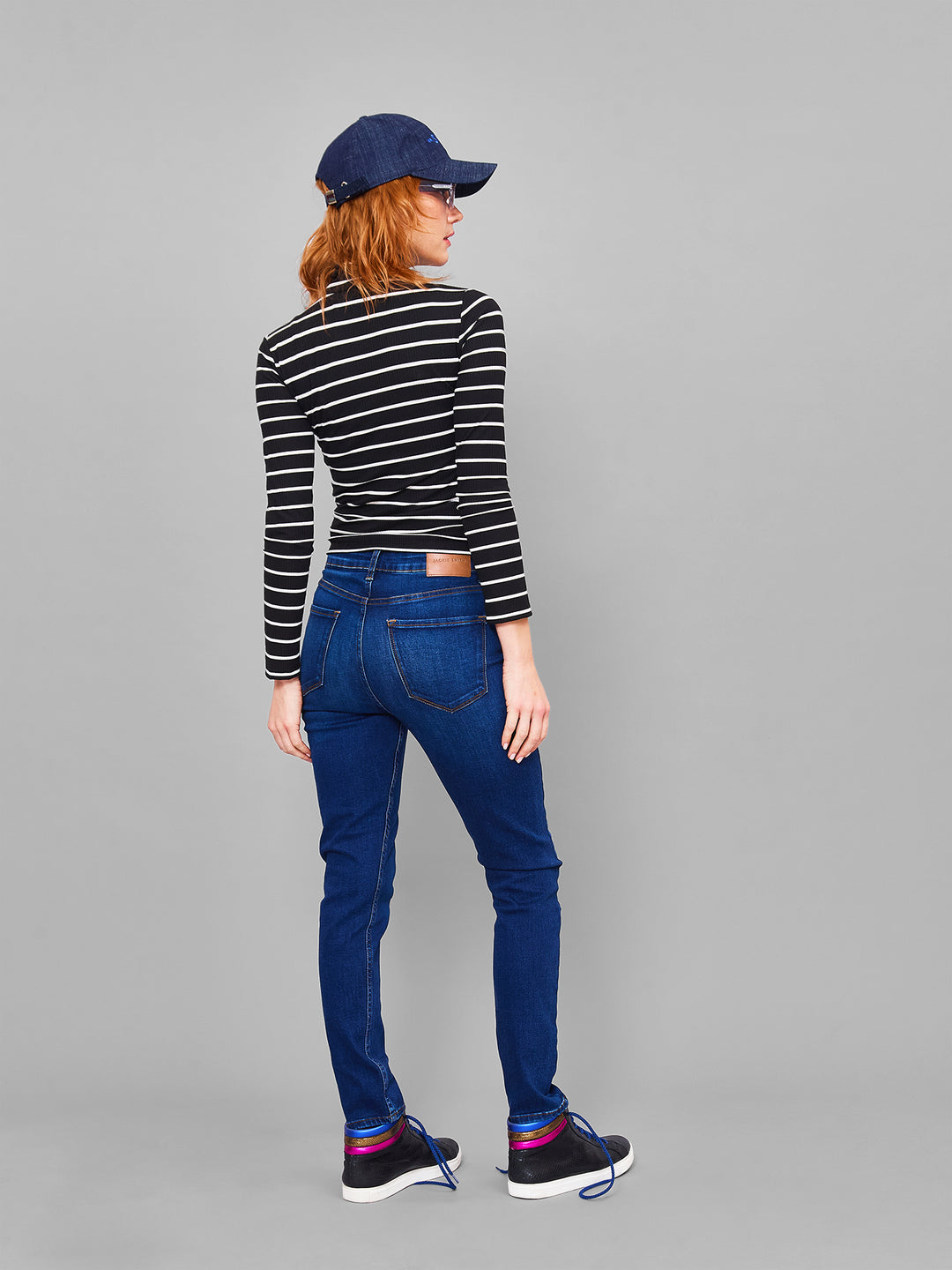 High-rise skinny jeans