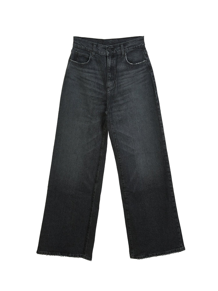 Relaxed high-rise wide-leg jeans