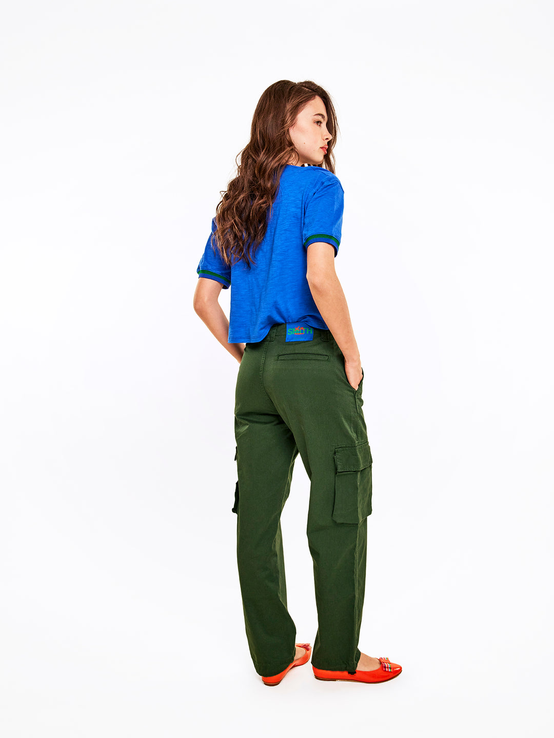 Low-Rise Straight Cargo Pants