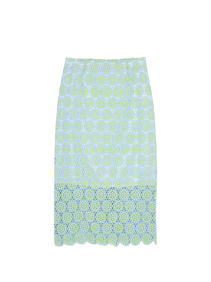 Linda French Guipure Midi Skirt