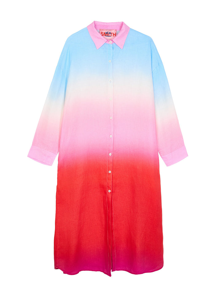 Gradient Shirt Dress