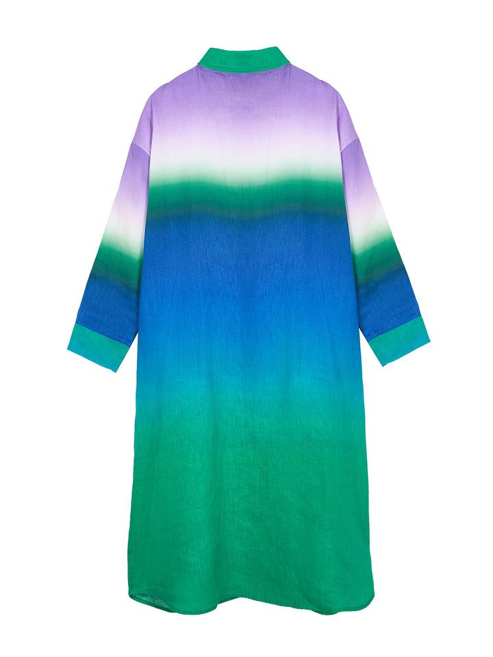 Gradient Shirt Dress