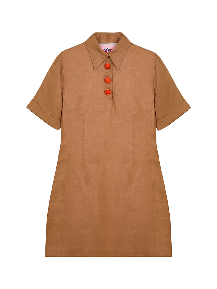 Classic Linen Shirt Dress