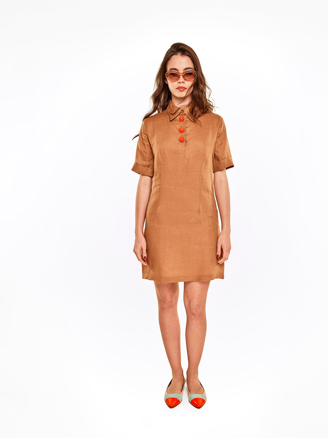 Classic Linen Shirt Dress