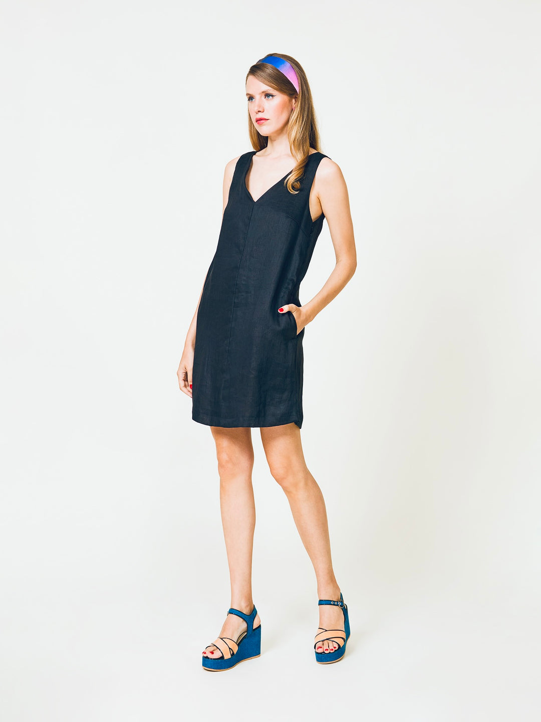 Classic Linen Sleevless Dress